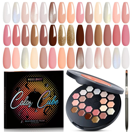 Keep It Lowkey - 21 Colors Solid Cream Gel Polish