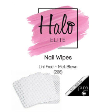 Halo Elite Nail Wipes 100% lint free - 200 stk.