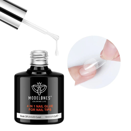 Modelones 4-In-1 Multi-Functional Nail Glue Gel For Tips