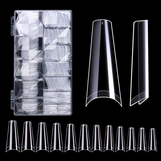 Modelones 600Pcs Half Cover Nail Tips - Clear