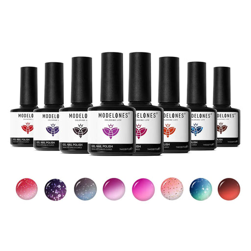 Modelones 8 pcs Thermal Inspire Gel Set. Magic garden
