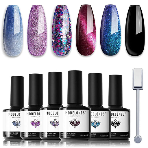 Modelones 6 pcs Inspire Gel Set. Milky way