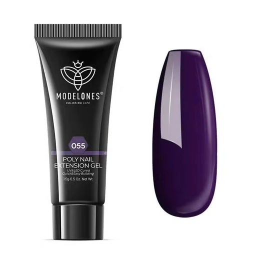 Modelones Single Poly Nail Gel (15g) Deep purple