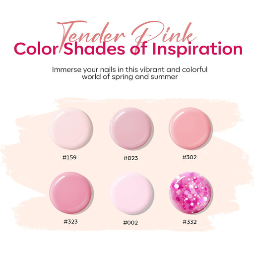 Modelones 6 shades Poly Nail Gel set