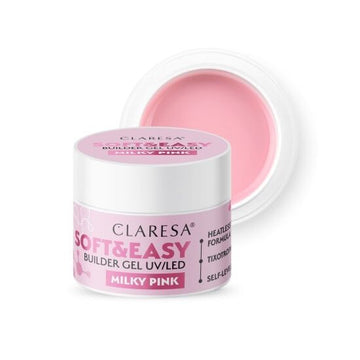 Claresa Soft & Easy Builder gel - Milky pink