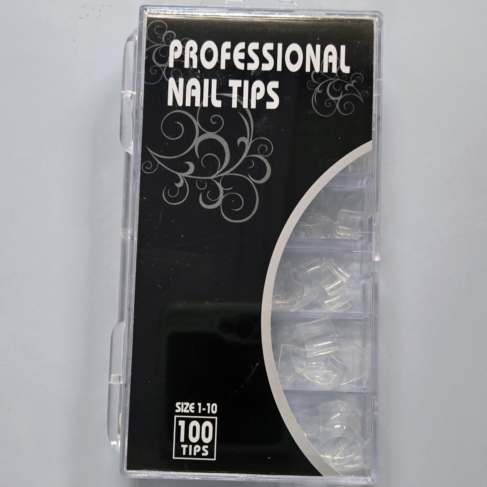 100Pcs Half Cover Nail Tips - Clear
