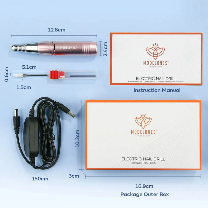 Mini e-file with drill bits (minidrill)
