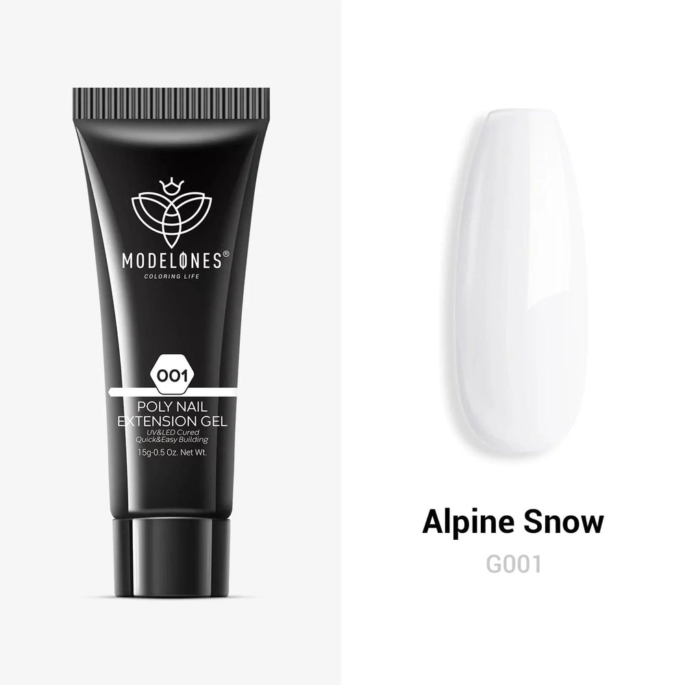 Modelones Single Poly Nail Gel (15g) Alpine snow