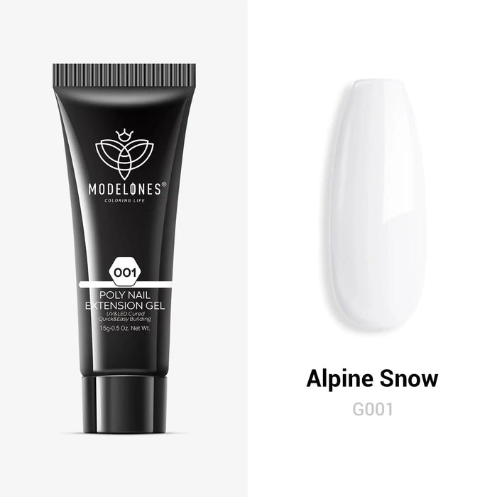 Modelones Single Poly Nail Gel (15g) Alpine snow
