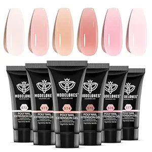 Modelones 6 shades Poly Nail Gel set - Jelly