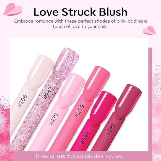 Modelones Acrylic Powder 6 Colors - Pink Tones