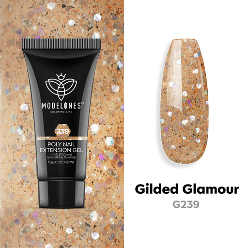 Modelones Single Poly Nail Gel (15g) Gilded glamour 239