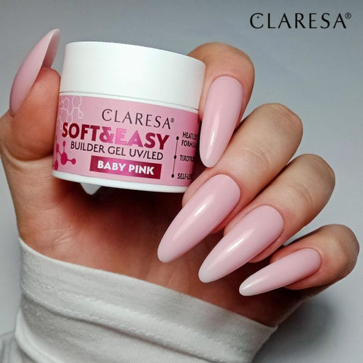 Claresa Soft & Easy Builder gel - Baby pink 45g.