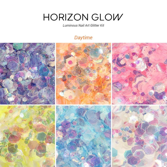 Horizon Glow - Luminous Nail Art Glitter Kit