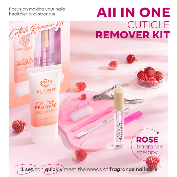 Modelones All-In-One Cuticle Remover Kit For Nail Care