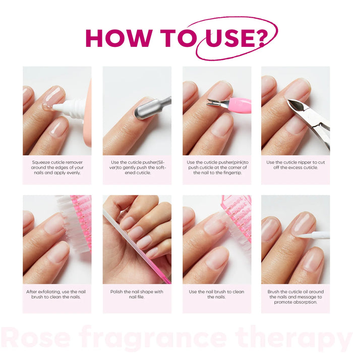 Modelones All-In-One Cuticle Remover Kit For Nail Care