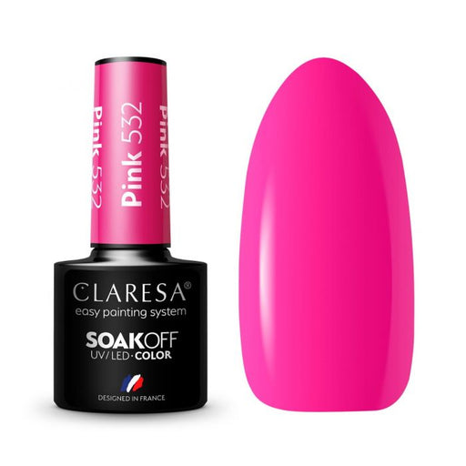 Claresa gel polish - Pink 532 - 5g.