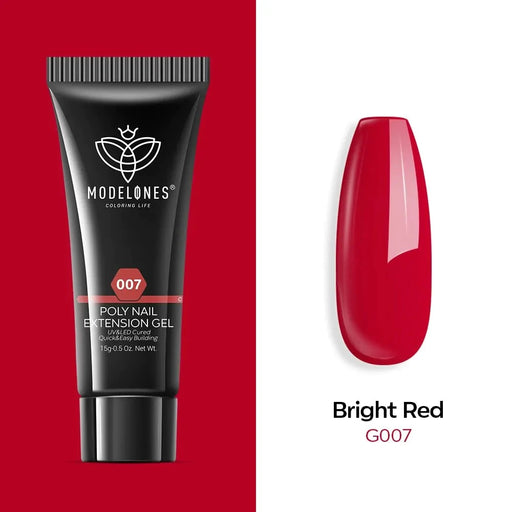 Modelones Single Poly Nail Gel (15g) Bright red