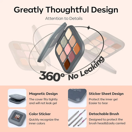 Modelones Gel Polish palette 9 Shades Solid Cream - Born Classy