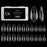 Modelones 500Pcs Semi-Frosted Almond Full Cover Nail Tips
