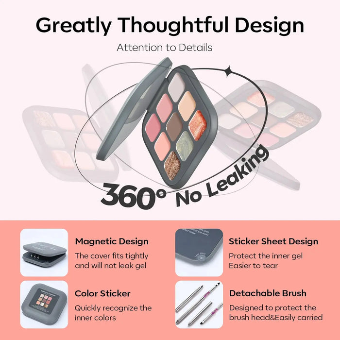 Modelones Gel Polish palette 9 Shades Solid Cream - Sweet like Cinnamon