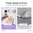 Modelones 200Pcs Semi-Frosted Short Square Full Cover Nail Tips - Clear