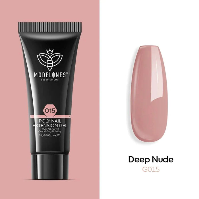 Modelones Single Poly Nail Gel (15g) Deep Nude 015